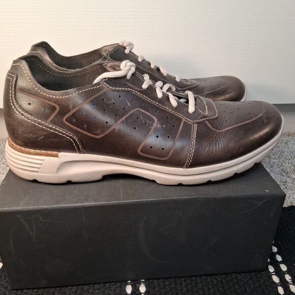 Dansko Men's Wesley Brown Leather Lace-Up Fashion Sneakers Size 42 (US 8.5-9) - Picture 4 of 16